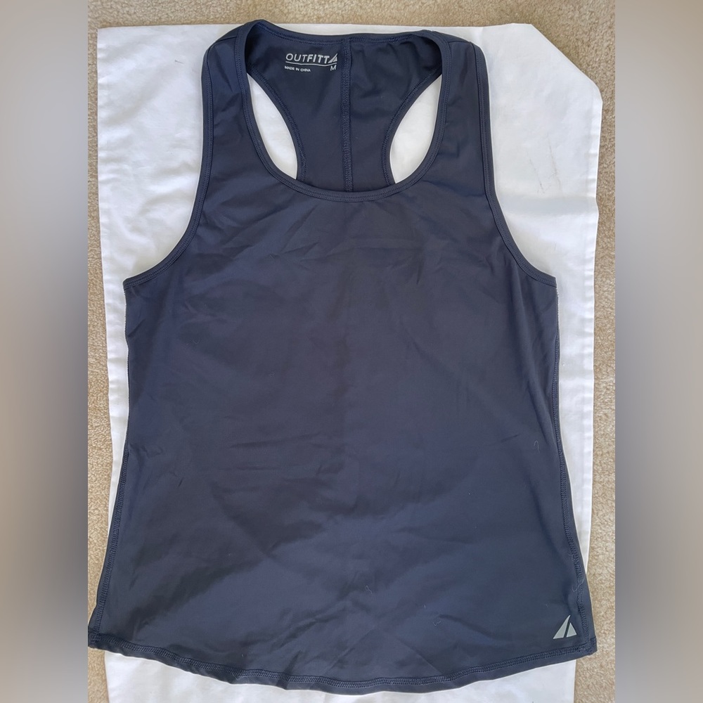 Black Racerback Workout Tank